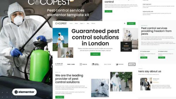 Cocopest - Elementor Template Kit for Pest Control Services