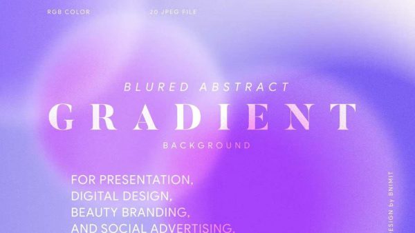 Blured Abstract Gradient Background – 20 Vibrant JPG Designs