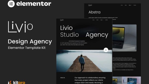 Livio: Elementor Template Kit for Design Agencies & SaaS Websites