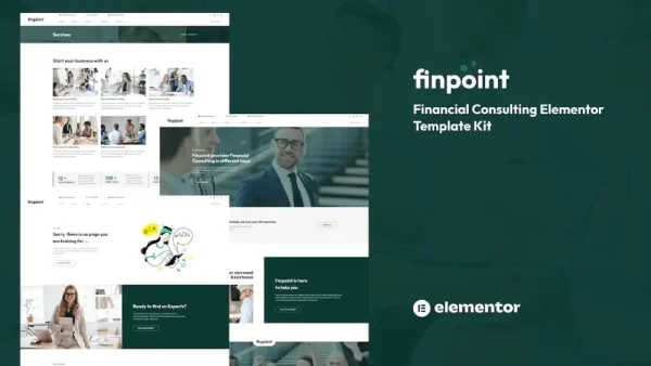 Finpoint: Elementor Template Kit for Financial Consulting Services