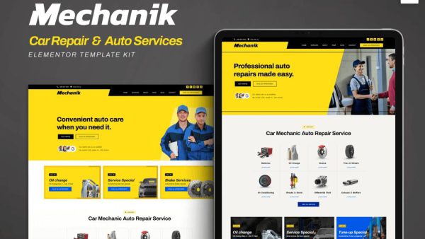 Mechanik: Elementor Template Kit for Car Repair & Auto Services