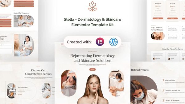 Stella: Elementor Template Kit for Dermatology & Skincare Services