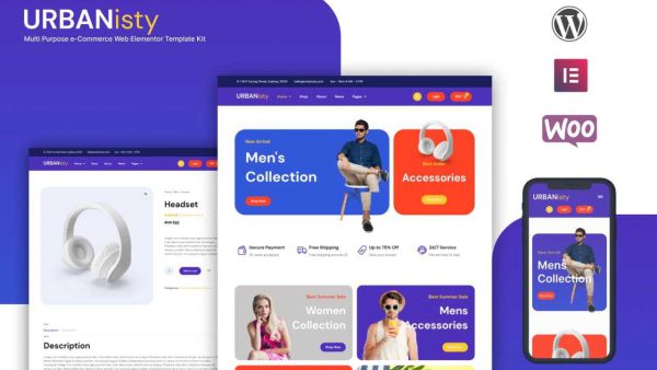 Urbanisty: Elementor Template Kit for Multi-Purpose e-Commerce Websites