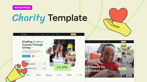 Vively: Elementor Template Kit for Charity & Donation Websites