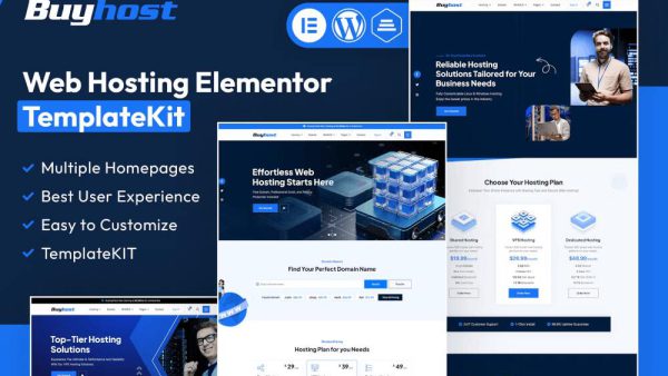 Buyhost: Elementor Template Kit for Web Hosting Businesses