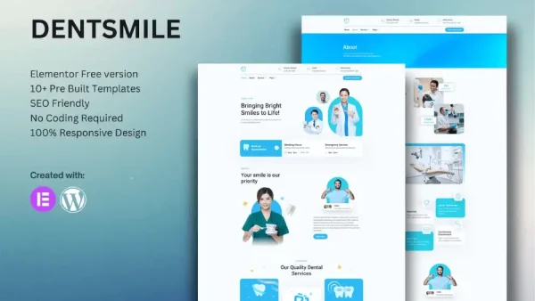 Dentsmile: Elementor Template Kit for Dentist & Dental Clinic Websites