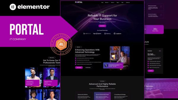 Portal: Elementor Template Kit for IT Company Websites