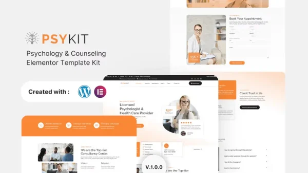 Psykit: Elementor Template Kit for Psychology & Counseling Websites