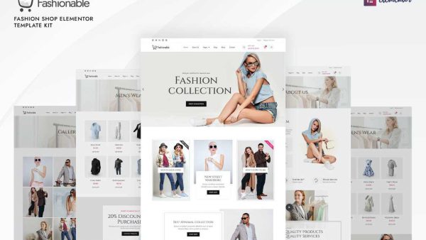 Fashionable: Elementor Template Kit for Fashion Shops & Boutiques