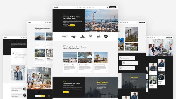 Sanat: Elementor Template Kit for Industry & Manufacturing Services