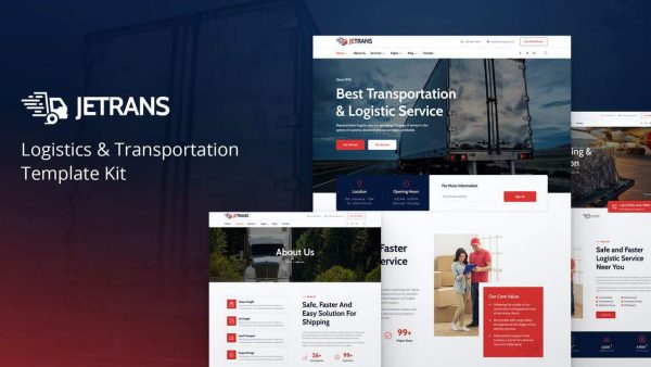 Jetrans: Elementor Template Kit for Logistics & Transportation Services