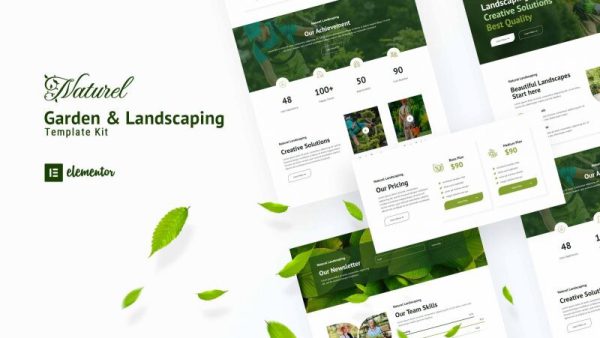 Naturel: Elementor Template Kit for Garden & Landscaping Services