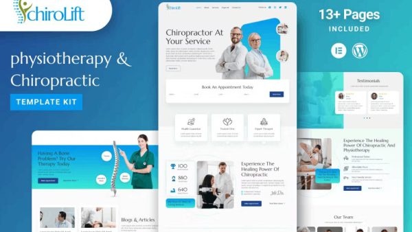 Chirolift: Elementor Template Kit for Physiotherapy & Chiropractic Clinics