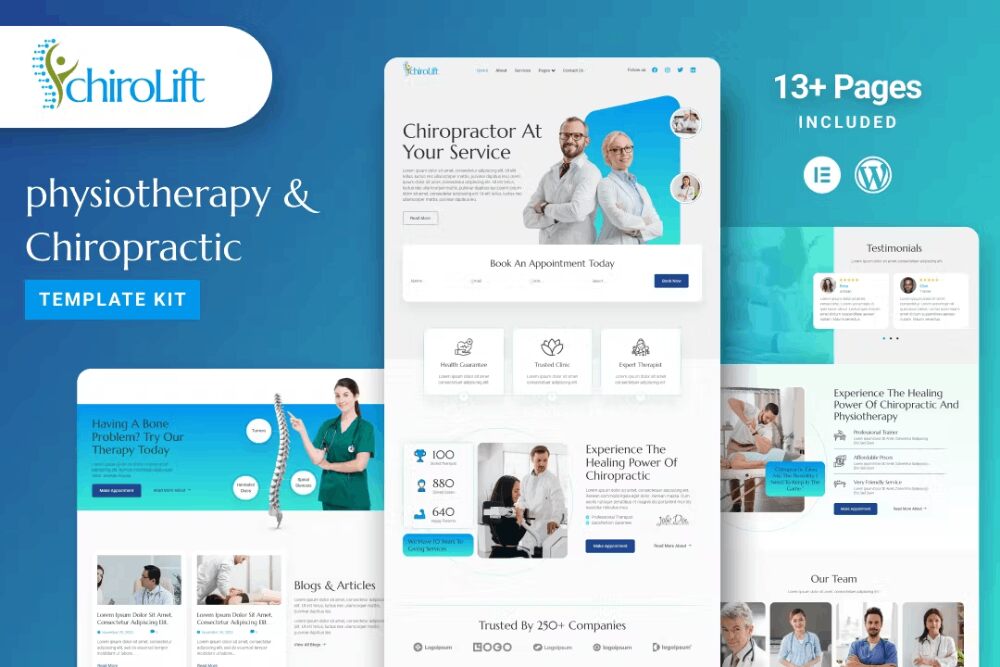 Chirolift: Elementor Template Kit for Physiotherapy & Chiropractic Clinics