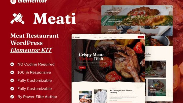 Meati: Elementor Template Kit for Meat Restaurants & Steakhouses