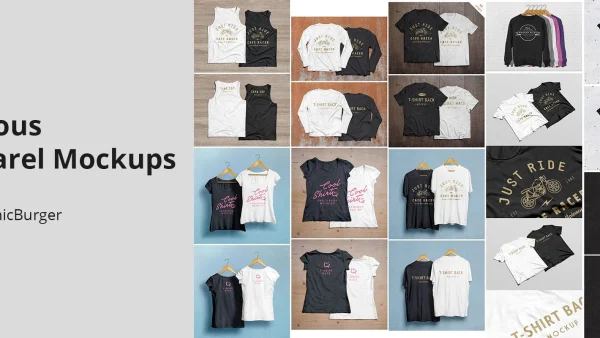 Various Apparel Mockups - Clothing Display Templates | VAM001