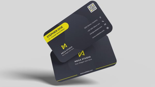 Business Card Mockup - PSD Template for Branding