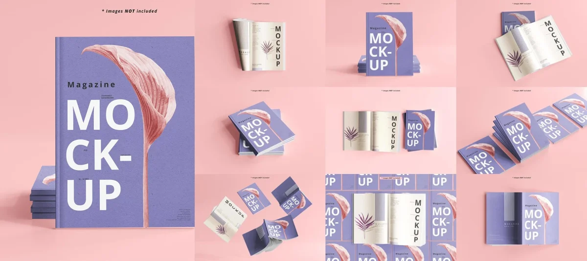 Magazine Mockups - Realistic Print and Digital Display | MM001