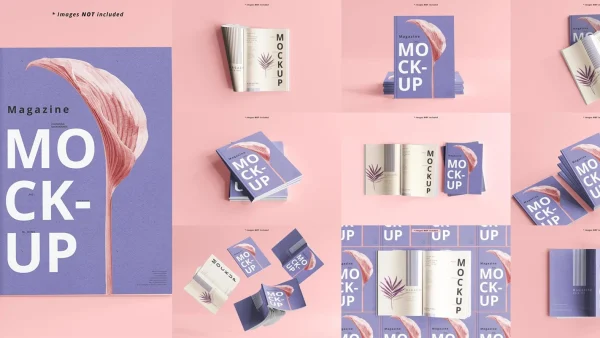 Magazine Mockups - Realistic Print and Digital Display | MM001