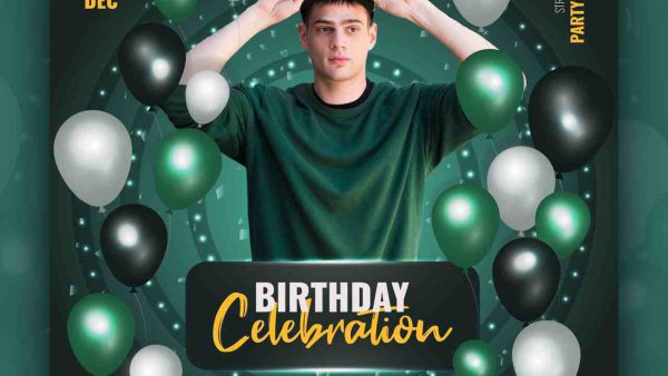 Birthday Celebration Poster Template