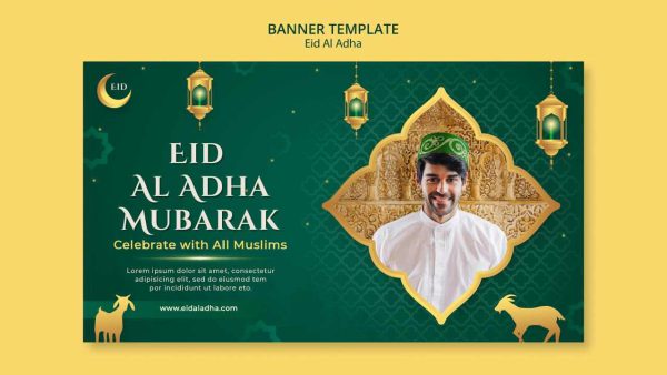 Eid Al Adha Mubarak – Customizable Festival Design G6X2R1