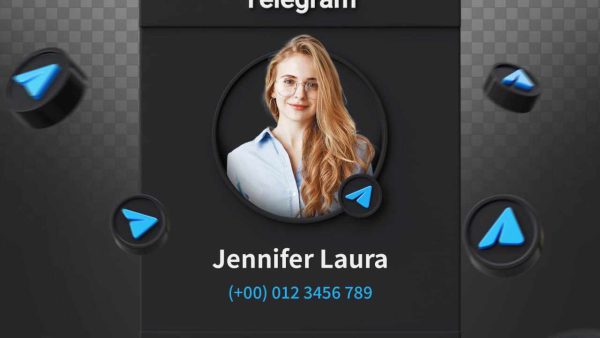 Telegram Profile Mockup - EPS File for Professional Design