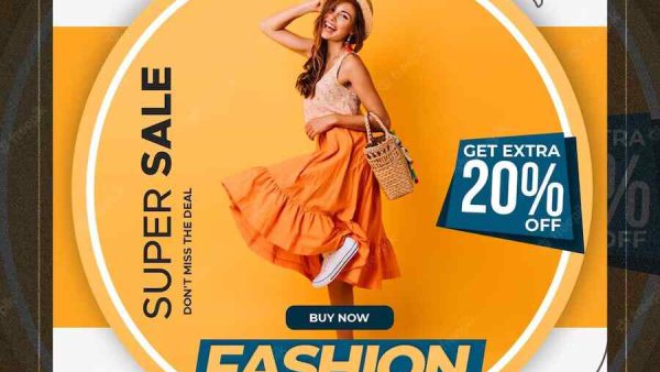 Fashion Sale Flyer - Stylish PSD Template X5B2T9