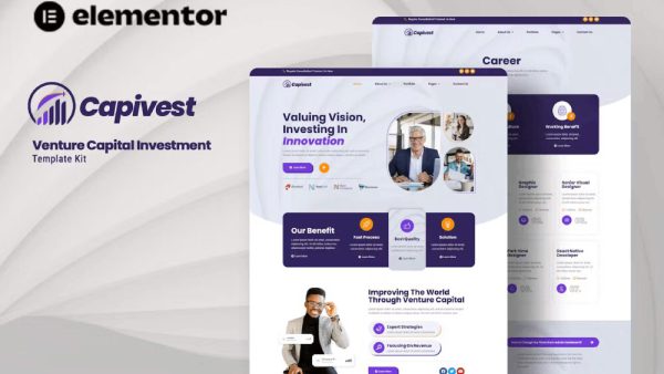 Capivest: Elementor Template Kit for Venture Capital & Investment Firms