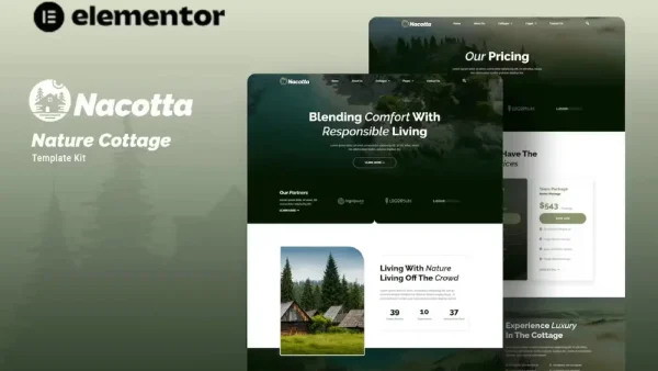 Nacotta – Elementor Template Kit for Nature Cottages & Camping