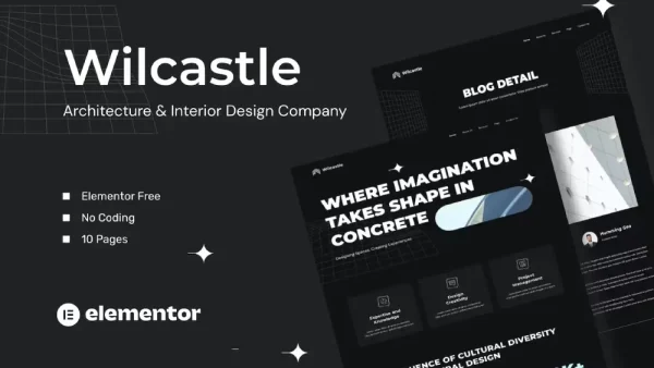 Wilcastle – Elementor Template Kit for Architecture & Interior Design