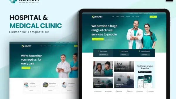 Novant: Elementor Template Kit for Hospital & Medical Clinics