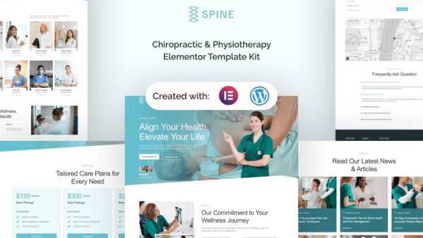 Spine: Elementor Template Kit for Chiropractic & Physiotherapy