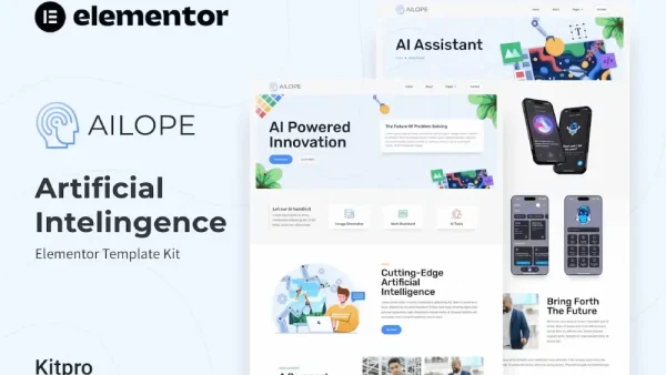 Ailope – Elementor Template Kit for Artificial Intelligence Services