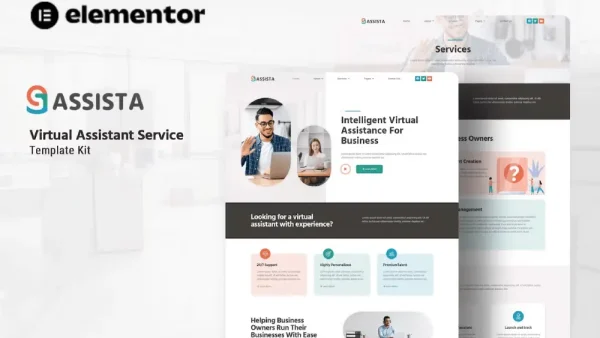 Assista – Elementor Template Kit for Virtual Assistant Services