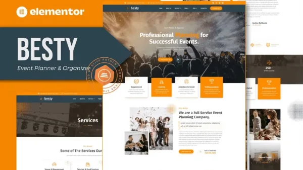 Besty: Elementor Template Kit for Event Planners & Organizers