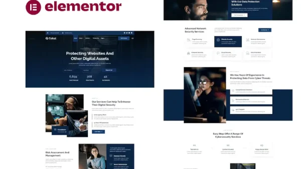 Cekal – Elementor Template Kit for Cyber Security & IT Services