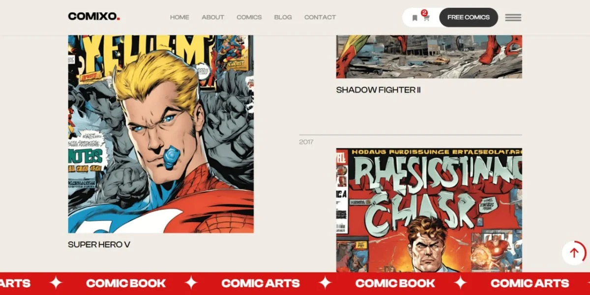 Comicxo - Modern Comic Website Template for Storytelling and Web Comics