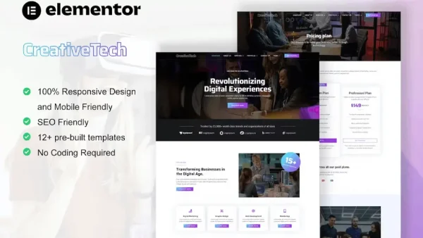 CreativeTech – Elementor Template Kit for Digital Marketing Agencies