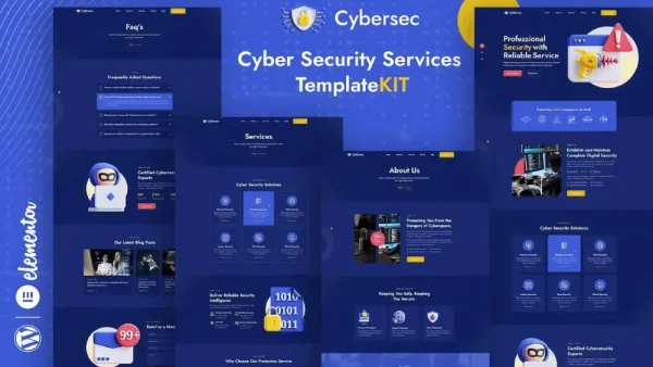 Cybersec – Elementor Template Kit for Cyber Security Services