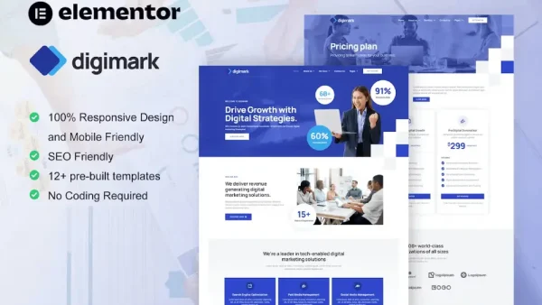 Digimark – Elementor Pro Template Kit for Digital Marketing Agency