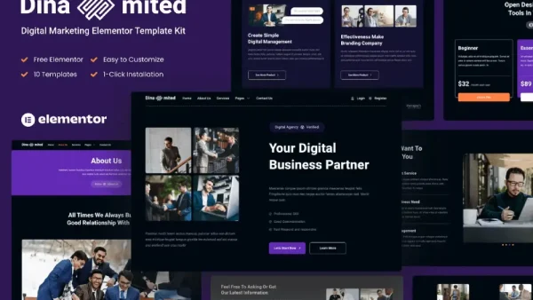 Dinamited – Elementor Template Kit for Digital Marketing & Business