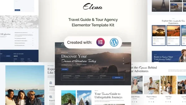 Elena – Elementor Template Kit for Travel Guides & Tour Agencies