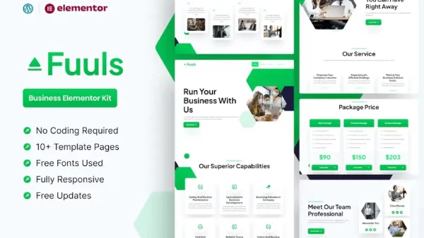 Fuuls – Elementor Pro Kit for Business & Corporate Websites