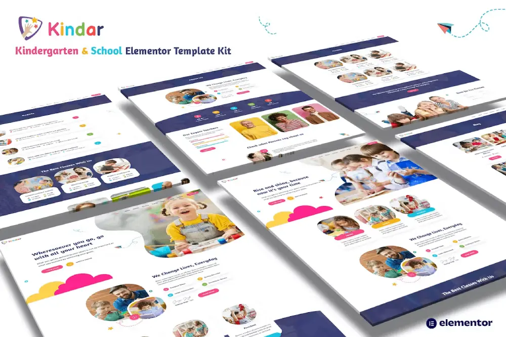 Kindar: Elementor Template Kit for Kindergartens & Schools