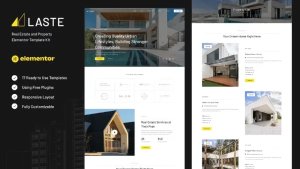 Laste – Elementor Template Kit for Real Estate & Property