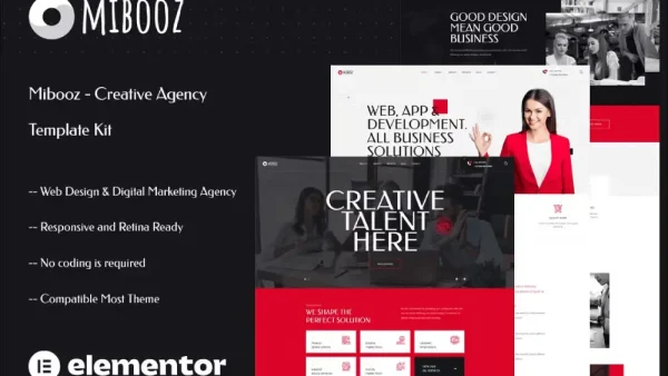 Mibooz – Elementor Template Kit for Creative Agencies