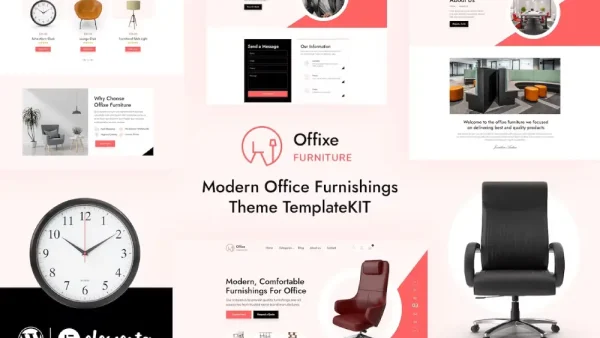 Offixe: Stylish Furniture Elementor Template Kit for Modern Office Design