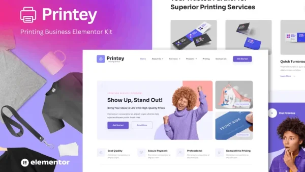 Printey – Elementor Template Kit for Printing Businesses