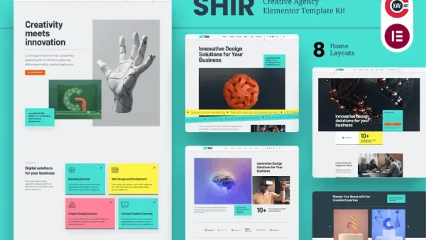 Shir – Elementor Template Kit for Creative Agency & Portfolio