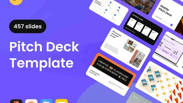 457 Slides Pitch Deck Template - Ultimate Presentation Design Kit